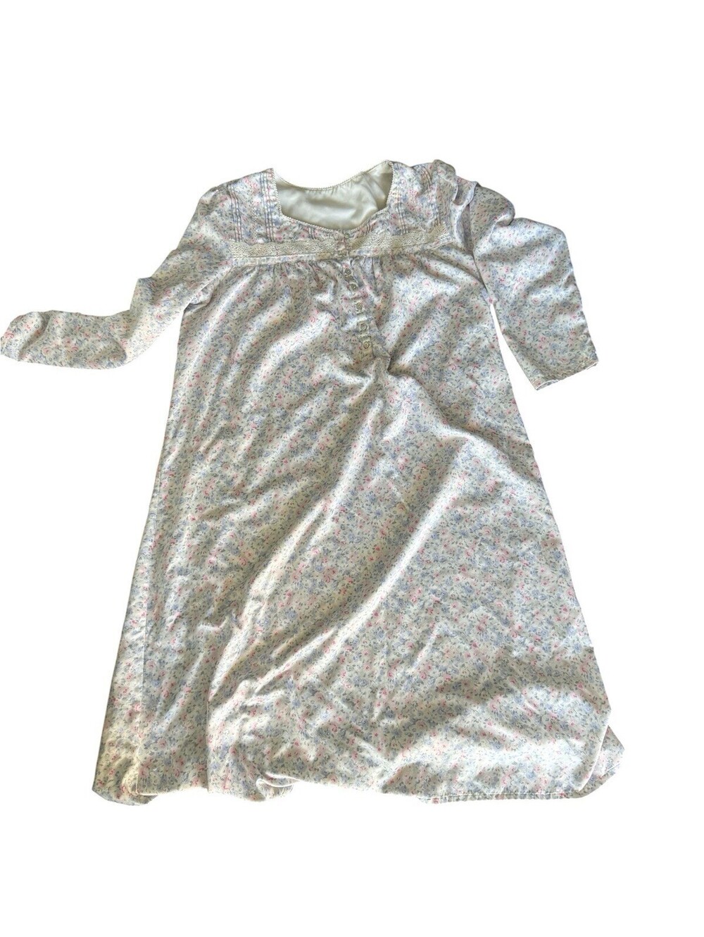 Aria Nightgown Size L Long Sleeve Floral